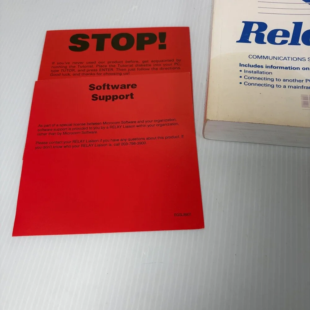 RELAY Gold Version 4.0 Communications Software Microcom Floppy Disks Manuals DOS